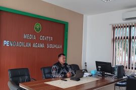 PA. Sbh - Sekretaris Pengadilan Agama Sibuhuan Ikuti Rapat Koordinasi Penghematan Anggaran Perjalanan Dinas TA 2024